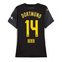 Dres Borussia Dortmund Maximilian Beier #14 Preč pre Ženy 2024-25 Krátky Rukáv